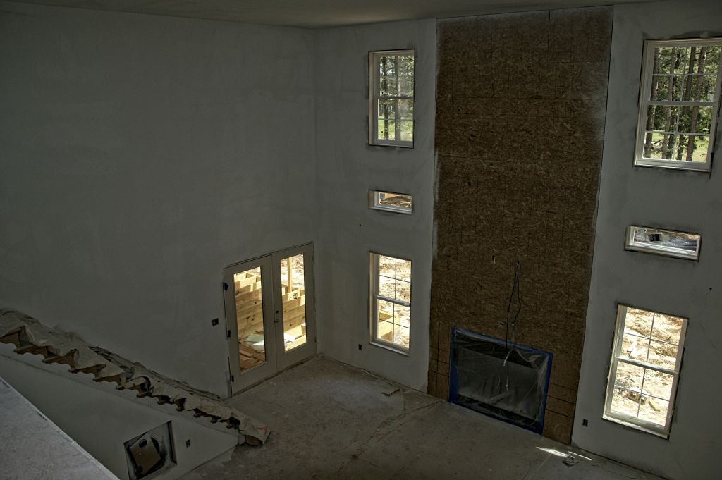 Fireplace / doors to covered deck